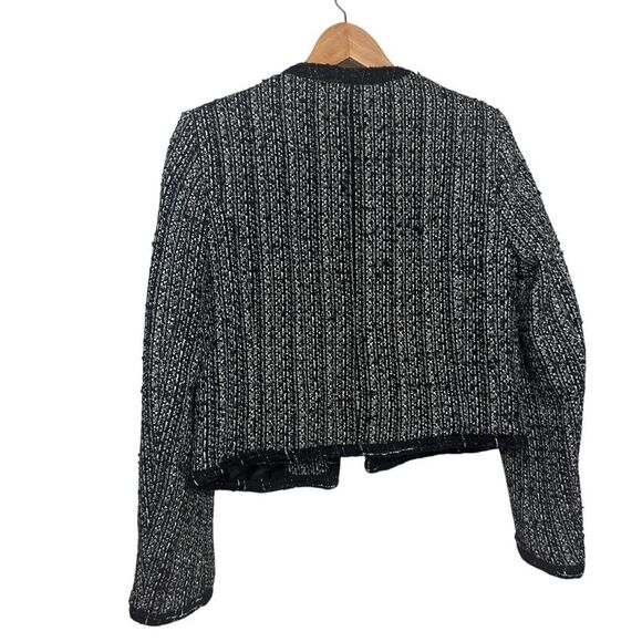 Mango Black White Tweed Jacket NWT Sz. S - Picture 8 of 8